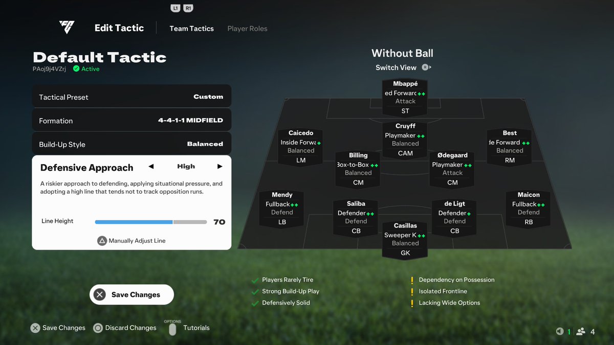 Free flowing attacking football