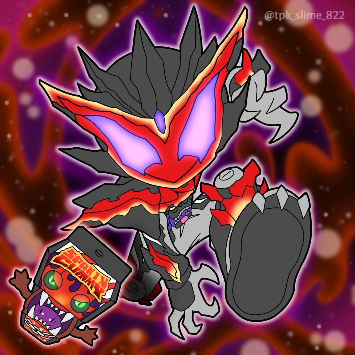 Slime_tkp822's tweet image. 「遊んでくれるんだ！」

#仮面ライダーガヴ #KamenRiderGAVV
