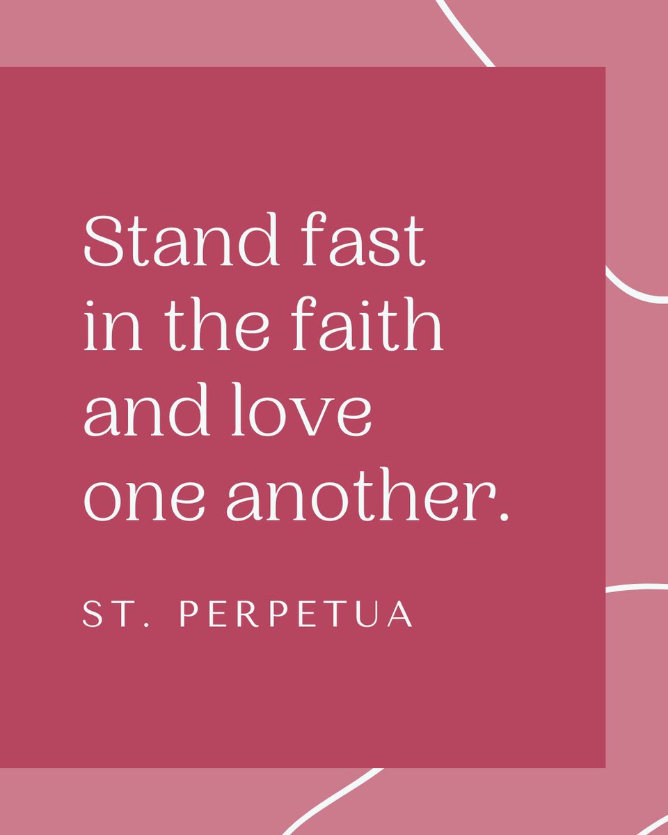 bostoncatholic's tweet image. Let us pray for Sts. Perpetua and Felicity’s intercession, that we may be faithful in our Lenten observance of #prayer, #fasting and #almsgiving. May their witness teach us to give up things of this world and to chase after the joys of Heaven!

#Saints #EvangelizeBoston