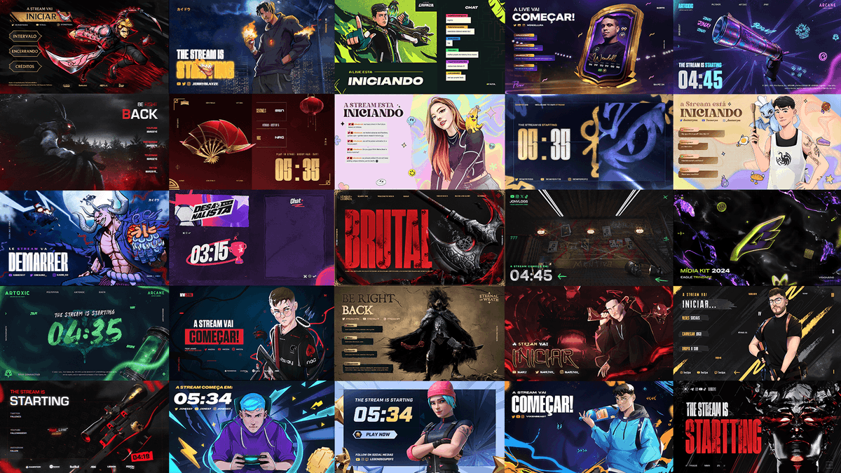 These are my latest Stream Packs and Esports projects. 

I've recently dedicated myself to creating creative artwork for my favorite esports teams and events!  

Which one is your favorite project?