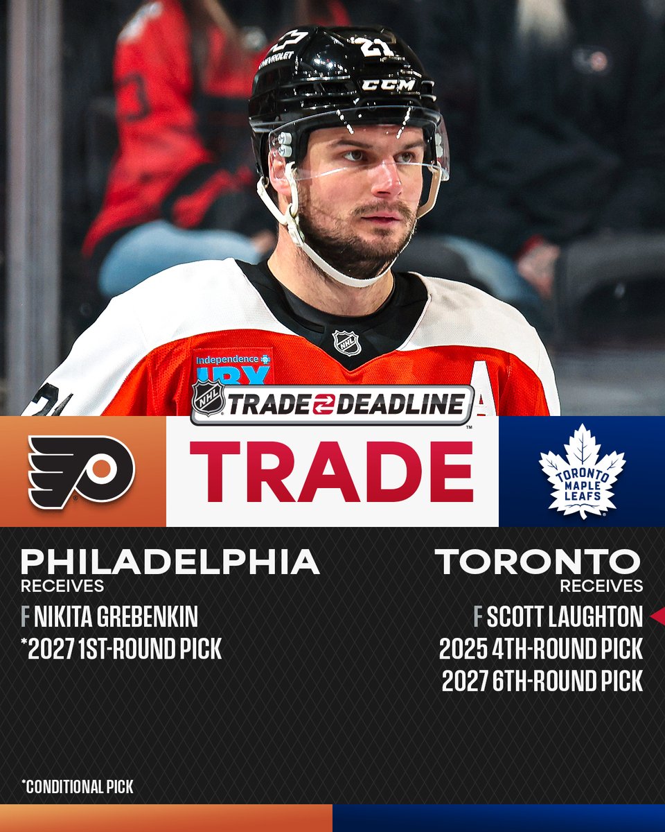 THE NEWEST BUD 🍁

The <a href="/MapleLeafs/">Toronto Maple Leafs</a> land Scott Laughton! #NHLTradeDeadline