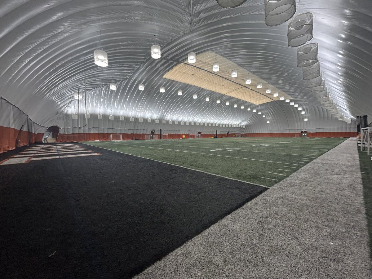 Princeton turns their stadium into an indoor practice facility for the offseason

Anyone else do this? I don’t see a lot of firsts anymore, this was one for me
