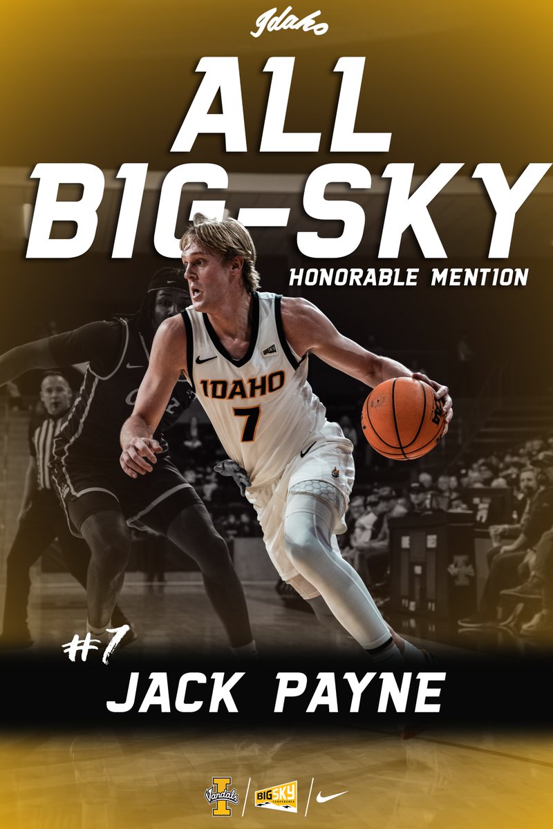 ⭐️ 𝗝𝗔𝗖𝗞 𝗣𝗔𝗬𝗡𝗘 - 𝗔𝗟𝗟 𝗕𝗜𝗚-𝗦𝗞𝗬  ⭐️

In his first season with the Vandals, <a href="/jackpayneee11/">Jack Payne</a> has been recognized among the best of the best in the Big Sky Conference! 

#GoVandals
