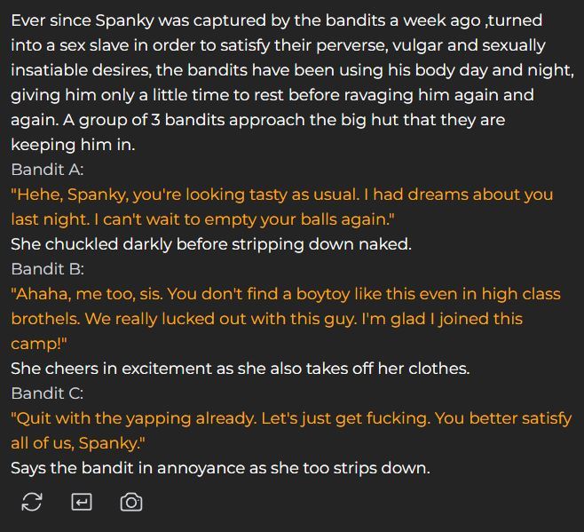 chatkinkai's tweet photo. You've been captured!!!
By a bizarrely all women's bandit camp 🤤
Forced to have sex until you drop &amp; then some! 🫡

Somebody save this poor soul! 😱 https://t.co/g9qnpZtkp8 🚩 https://t.co/nFmCAuKKbL