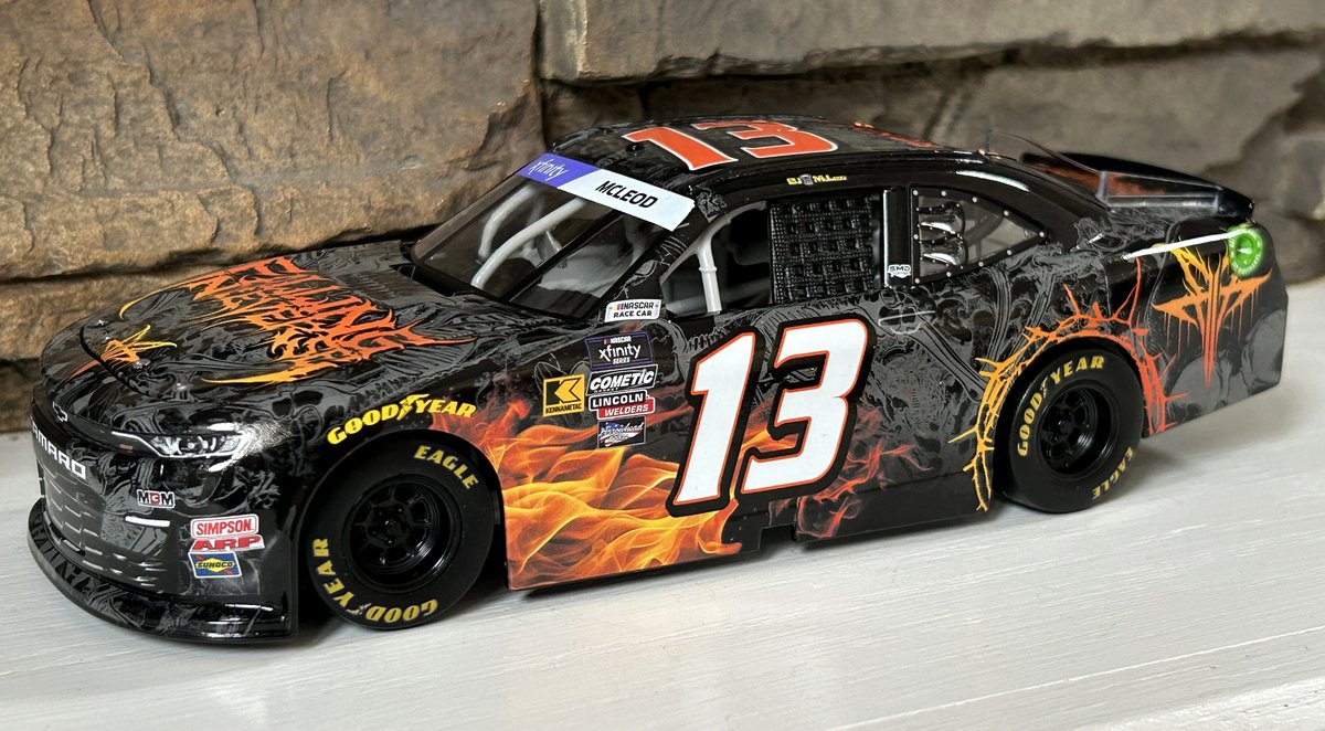 After working for over 8 years in the NASCAR world, I now finally have a <a href="/bjmcleod78/">BJ McLeod</a>  paint scheme that was produced as a die-cast to add to my collection! 🙌

Checkout this fiery Xfinity <a href="/FIROfficial/">Falling In Reverse</a> Camaro! 🔥

#SkullRacing #FallinginReverse  #PaintSchemeDesign #nascar #Ronald