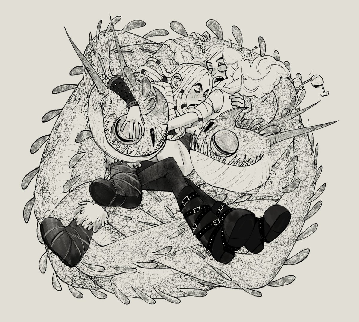 spreading my clingy barf and belch headcanon bc i love them so much