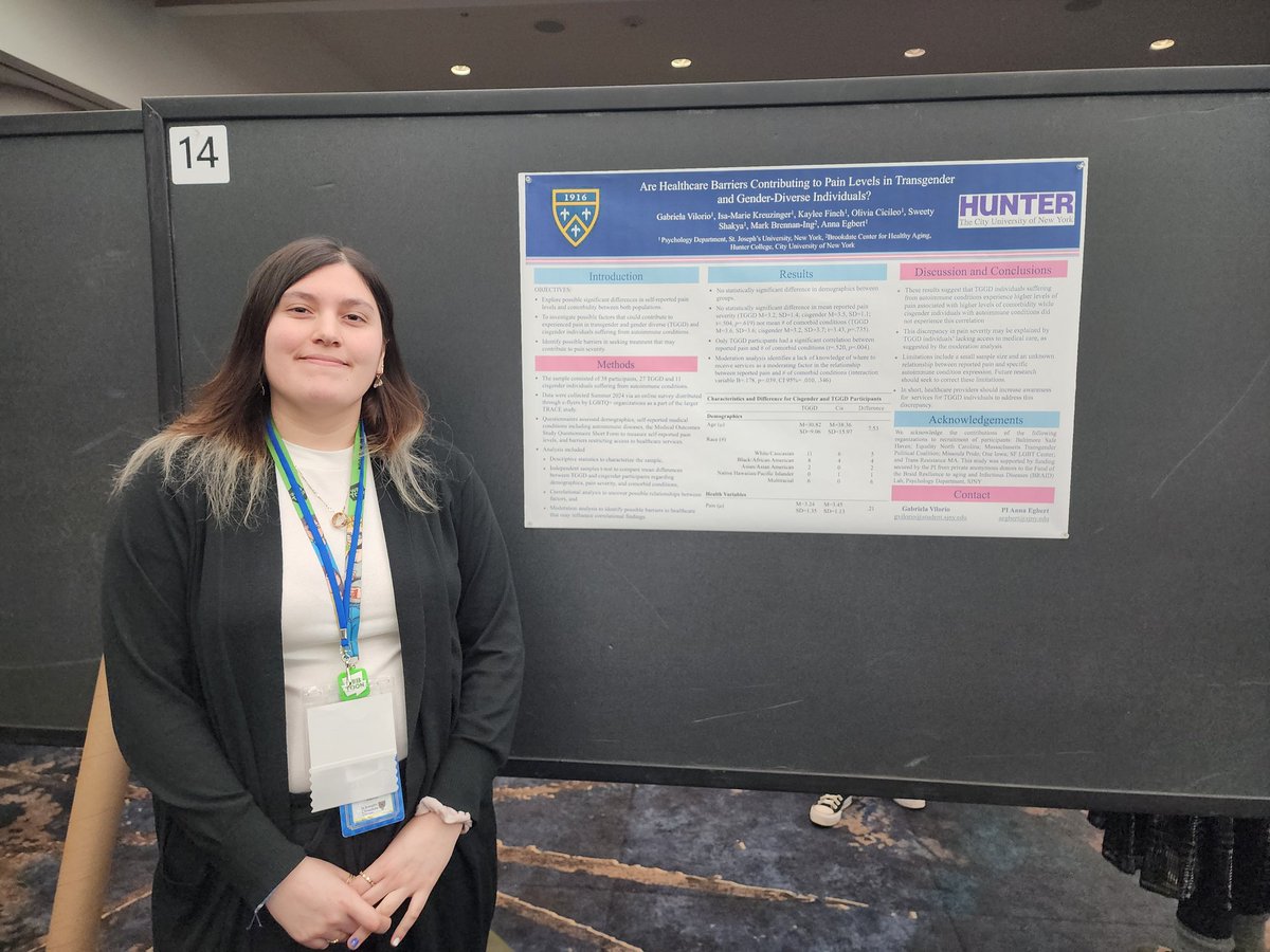 Brain Resilience to Aging & Infectious DiseasesLab (@braid_lab_sjny) on Twitter photo Congratulations to Gabriela Vilorio, <a href="/stjoesny/">St. Joseph's University New York</a> Student and <a href="/braid_lab_sjny/">Brain Resilience to Aging & Infectious DiseasesLab</a> Research Assistant, for receiving the Diversity Travel Award at the Annual Convention of <a href="/EasternPsychol/">EasternPsychological</a> in recognition of Gabriela's research!
<a href="/PsiChiHonor/">Psi Chi</a> <a href="/stjoesny/">St. Joseph's University New York</a> <a href="/StJoesNYalumni/">St. Joseph's University New York Alumni</a> <a href="/dr_egbert/">Anna Egbert</a> Congratulations to Gabriela Vilorio, <a href="/stjoesny/">St. Joseph's University New York</a> Student and <a href="/braid_lab_sjny/">Brain Resilience to Aging & Infectious DiseasesLab</a> Research Assistant, for receiving the Diversity Travel Award at the Annual Convention of <a href="/EasternPsychol/">EasternPsychological</a> in recognition of Gabriela's research!
<a href="/PsiChiHonor/">Psi Chi</a> <a href="/stjoesny/">St. Joseph's University New York</a> <a href="/StJoesNYalumni/">St. Joseph's University New York Alumni</a> <a href="/dr_egbert/">Anna Egbert</a>