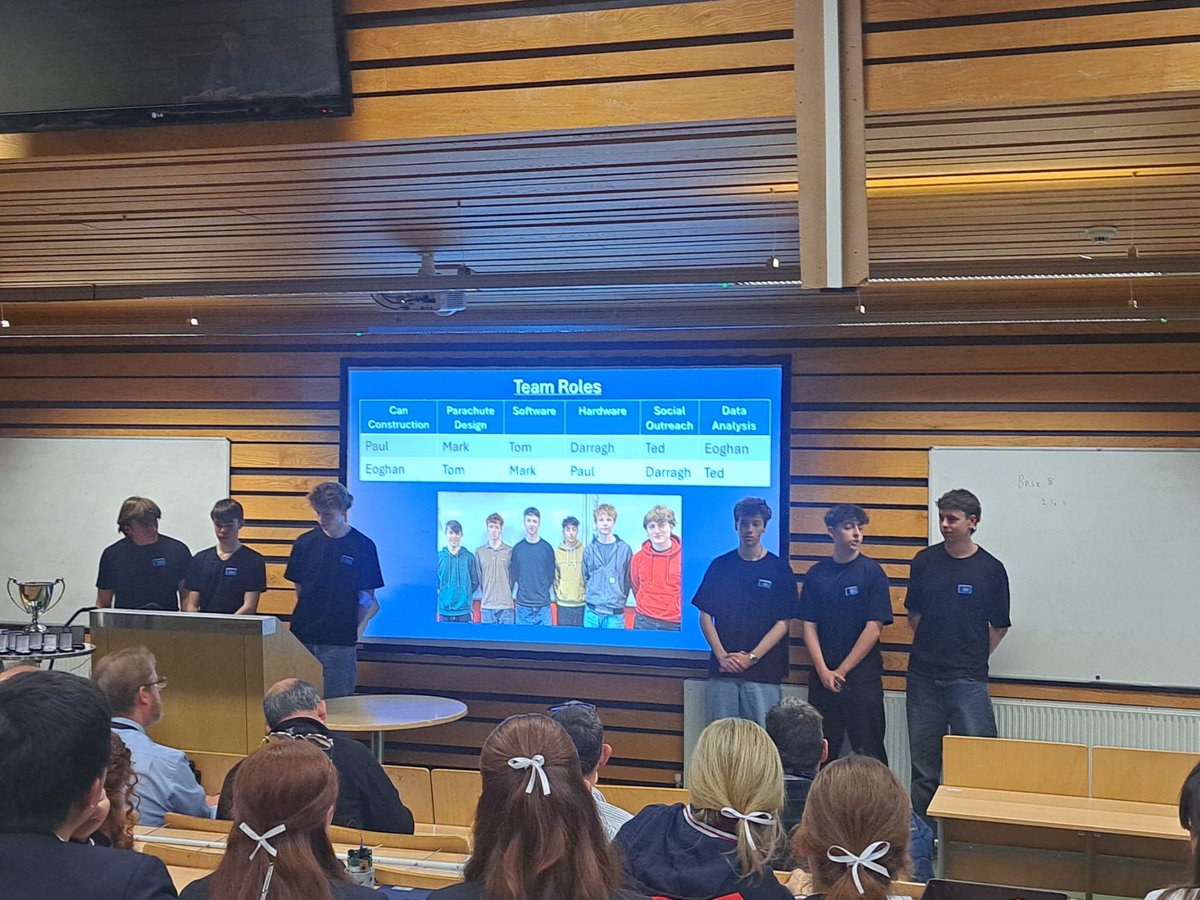 Coláiste Iognáid SJ (@col_iognaid_sj) on Twitter photo Well done to our Jes <a href="/Esero_ie/">ESERO Ireland</a> #CanSat team ‘Frosty Flights’ who were runners up in the CanSat Regional final in TUS Athlone today and have qualified for the National Final in May.
Well done to Ms. Hennelly and all the students. Well done to our Jes <a href="/Esero_ie/">ESERO Ireland</a> #CanSat team ‘Frosty Flights’ who were runners up in the CanSat Regional final in TUS Athlone today and have qualified for the National Final in May.
Well done to Ms. Hennelly and all the students.