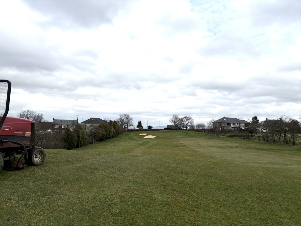 We’ve not cut much grass but the mowers have been out, tidying up and it’s defined the course too.