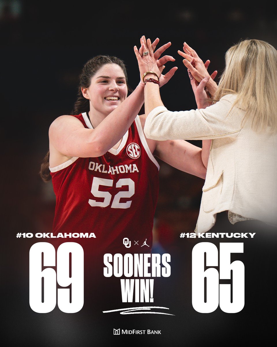 OU_WBBall's tweet photo. Sooner Magic is heading to the SEC semis!

#BoomerSooner ☝️ https://t.co/qsxQSqhP5Z
