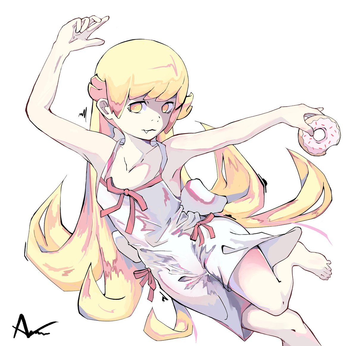 remchi_ozi's tweet photo. Shinobu and a donut
#物語シリーズ #MonogatariSeries https://t.co/OAuiOB6JW2