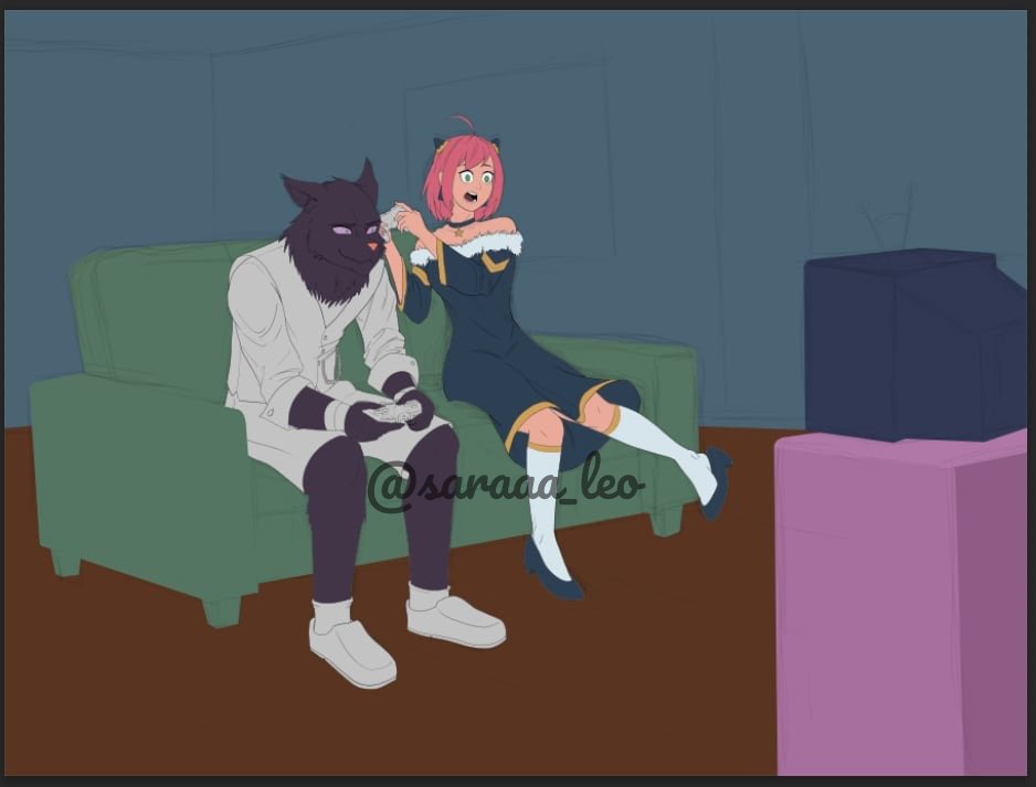 It's a penalty time yayy ⚽️😅 
Made this for my bestfriend <a href="/Oreflam2/">Sorcerer_Lynx</a> 

#saraaa_art #VtuberSupport #artmoots