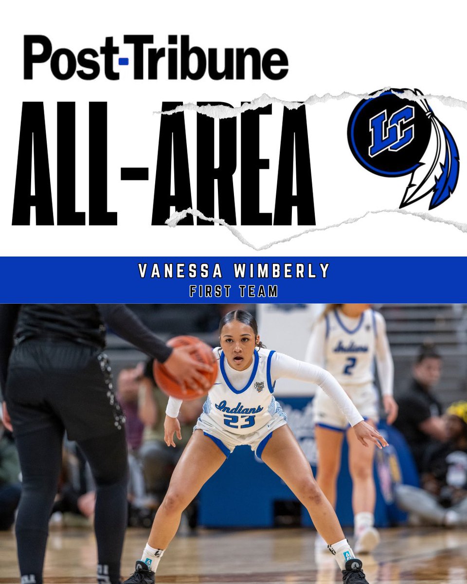 Lake Central Girls’ Basketball (@lakecentralgbb) on Twitter photo 𝓥𝓪𝓷𝓮𝓼𝓼𝓪 𝓦𝓲𝓶𝓫𝓮𝓻𝓵𝔂
2024-25 Post-Tribune All-Area
𝗙𝗶𝗿𝘀𝘁 𝗧𝗲𝗮𝗺 𝗔𝗹𝗹-𝗔𝗿𝗲𝗮
🔵⚪️
<a href="/WimberlyVanessa/">Vanessa Wimberly</a> | <a href="/LCIndians/">LC Athletics</a> | <a href="/PostTribSports/">Post-Tribune Sports</a> | <a href="/DivaCoachAAMU/">Dawn Thornton</a> | <a href="/aamuwbb/">AAMU LADY BULLDOGS</a> 𝓥𝓪𝓷𝓮𝓼𝓼𝓪 𝓦𝓲𝓶𝓫𝓮𝓻𝓵𝔂
2024-25 Post-Tribune All-Area
𝗙𝗶𝗿𝘀𝘁 𝗧𝗲𝗮𝗺 𝗔𝗹𝗹-𝗔𝗿𝗲𝗮
🔵⚪️
<a href="/WimberlyVanessa/">Vanessa Wimberly</a> | <a href="/LCIndians/">LC Athletics</a> | <a href="/PostTribSports/">Post-Tribune Sports</a> | <a href="/DivaCoachAAMU/">Dawn Thornton</a> | <a href="/aamuwbb/">AAMU LADY BULLDOGS</a>