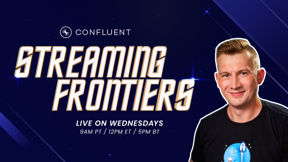 Viktor Gamov 🌟 (@gamussa) on Twitter photo 🔴 NEW LIVESTREAM SHOW ALERT! 🔴
Join me on #StreamingFrontiers - Where No #DataStreamingEngineer Has Gone Before!
📺 First episode: Discover how the new <a href="/confluentinc/">Confluent</a> <a href="/code/">Visual Studio Code</a> Extension transforms <a href="/apachekafka/">Apache Kafka</a> development!
youtube.com/watch?v=qzTzo7…
📅 March 12th
⏰ 9AM PT/12PM 🔴 NEW LIVESTREAM SHOW ALERT! 🔴
Join me on #StreamingFrontiers - Where No #DataStreamingEngineer Has Gone Before!
📺 First episode: Discover how the new <a href="/confluentinc/">Confluent</a> <a href="/code/">Visual Studio Code</a> Extension transforms <a href="/apachekafka/">Apache Kafka</a> development!
youtube.com/watch?v=qzTzo7…
📅 March 12th
⏰ 9AM PT/12PM