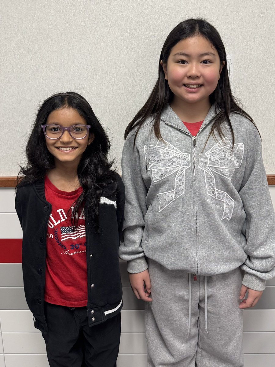 So proud of these two great students that won the Pride award this morning!