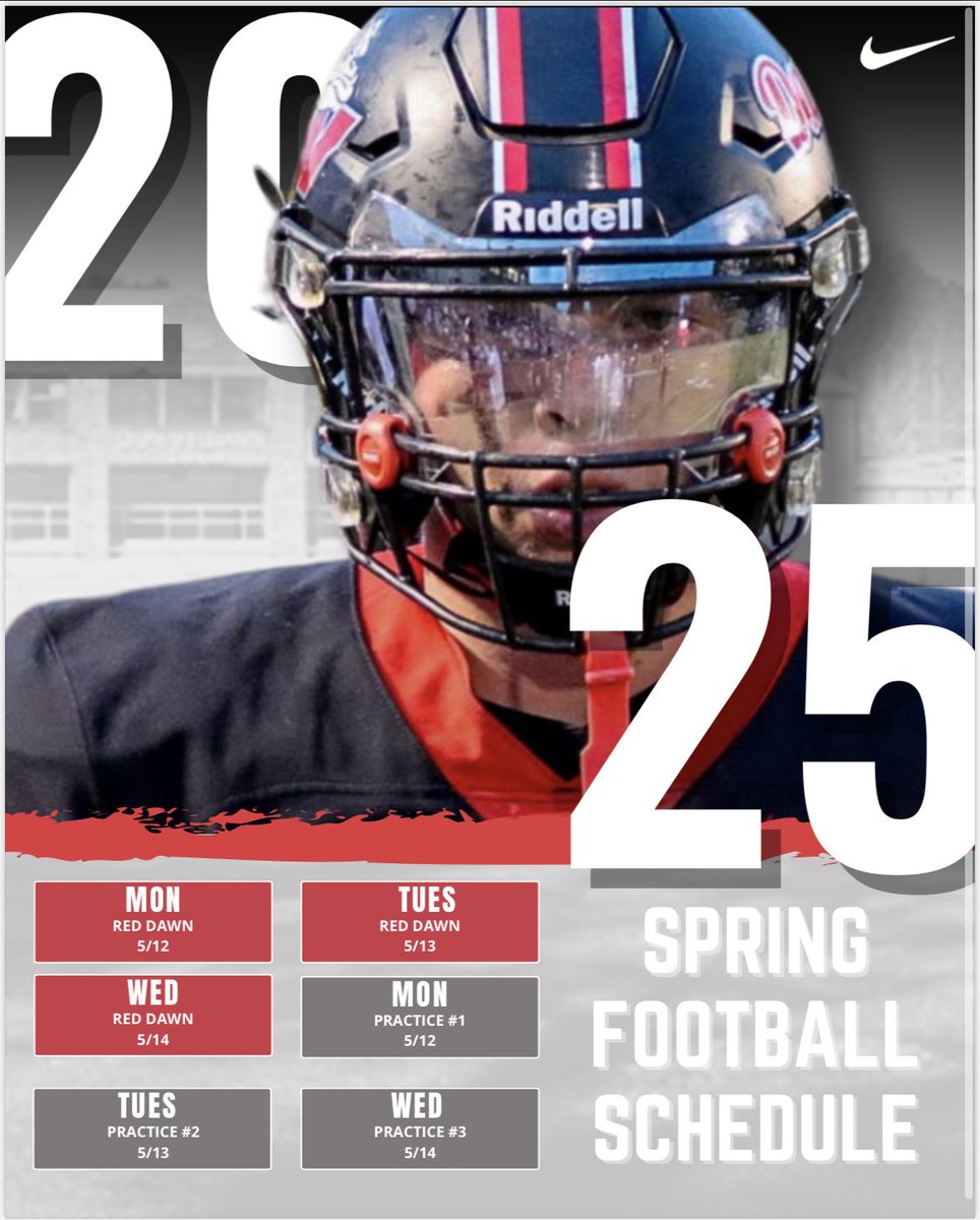 Spring Football Schedule 2025