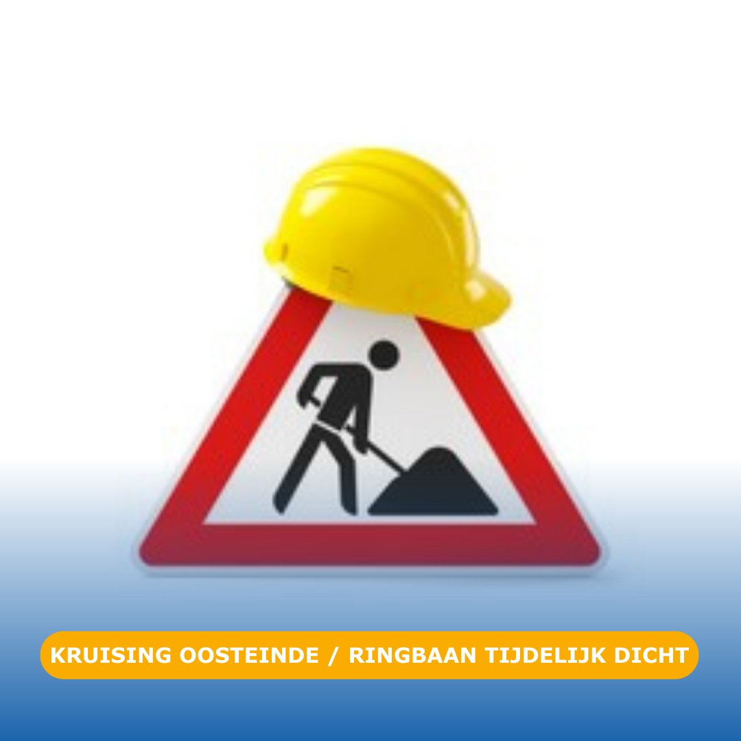 𝙆𝙧𝙪𝙞𝙨𝙞𝙣𝙜 𝙊𝙤𝙨𝙩𝙚𝙞𝙣𝙙𝙚/𝙍𝙞𝙣𝙜𝙗𝙖𝙖𝙣 𝙙𝙞𝙘𝙝𝙩 𝙫𝙖𝙣 𝟭𝟬 𝙩/𝙢 𝟮𝟭 𝙢𝙖𝙖𝙧𝙩
De kruising is dan afgesloten voor gemotoriseerd verkeer. Er komen omleidingen, aangegeven met borden. Voetgangers en fietsers kunnen wel gebruik blijven maken van de kruising.