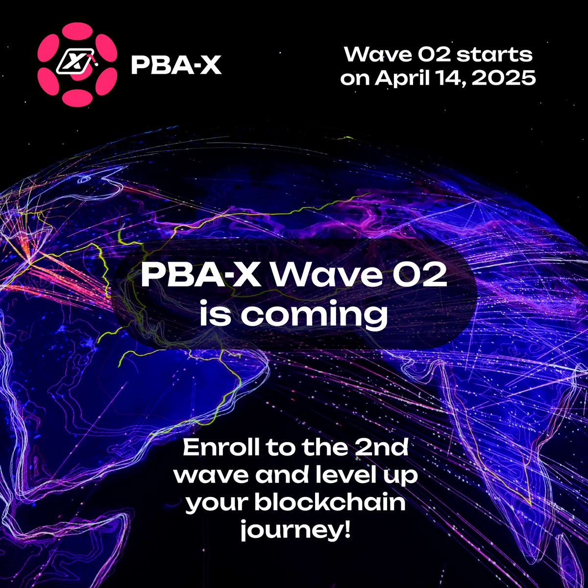 AcademyPolkadot's tweet photo. PBA-X Wave 02 is here! A 4-week, part-time online blockchain course for Web3 enthusiasts &amp; aspiring developers. Learn from Polkadot experts, gain hands-on knowledge, &amp; explore ecosystem opportunities. No prior knowledge required. Apply before April 14! Don’t miss out! https://t.co/N7IdoViUnF