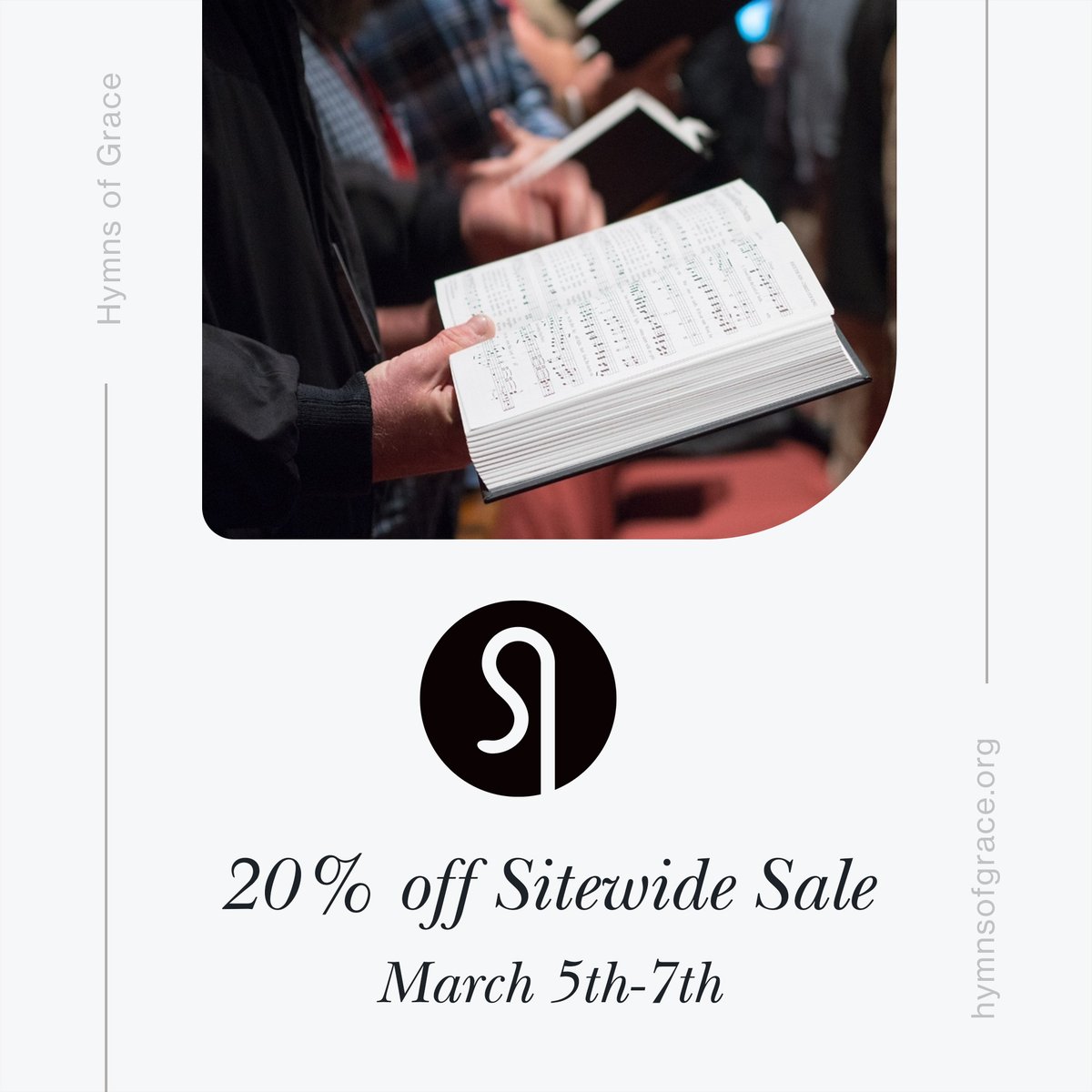HymnsofGrace's tweet photo. Today is the last day of the 20% off Hymns of Grace sale! All items on the Hymns of Grace website are 20% off, including hymnals, psalters, and new songbooks!

Shop now and don't miss out on this offer!
https://t.co/cZYSABlDci

#shepcon #shepherdsconference #gracecommunitychurch #hymns #sale