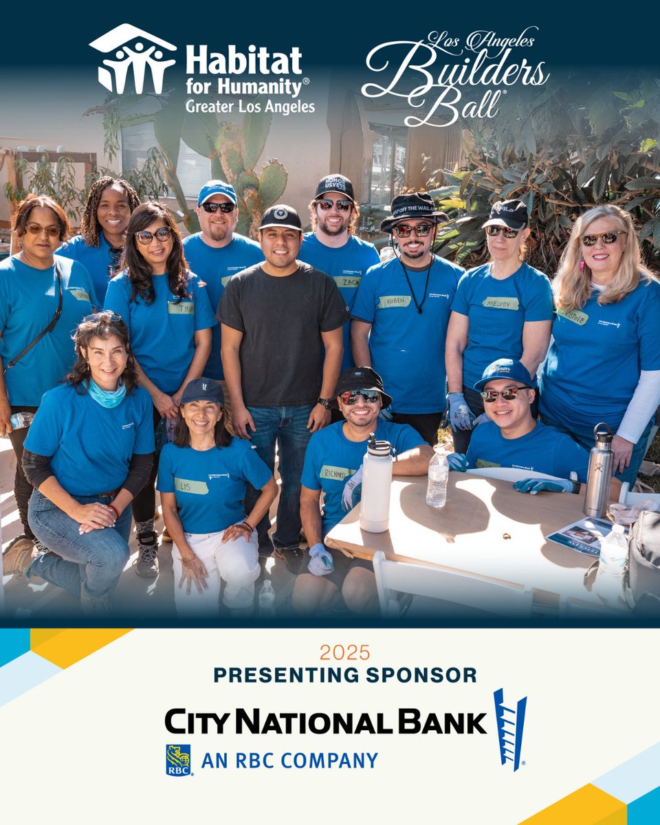 Habitat for Humanity of Greater Los Angeles (@habitatla) on Twitter photo ๐ Exciting news! <a href="/CityNational/">City National Bank</a> returns as the Presenting Sponsor for the 2025 Los Angeles Builders Ballโtheir 7th consecutive year! ๐๏ธ๐
๐
March 20, 2025
๐ Beverly Wilshire
Join us to celebrate LAโs affordable housing champions. ๐ Learn more: bit.ly/2025LABB ๐ Exciting news! <a href="/CityNational/">City National Bank</a> returns as the Presenting Sponsor for the 2025 Los Angeles Builders Ballโtheir 7th consecutive year! ๐๏ธ๐
๐
March 20, 2025
๐ Beverly Wilshire
Join us to celebrate LAโs affordable housing champions. ๐ Learn more: bit.ly/2025LABB