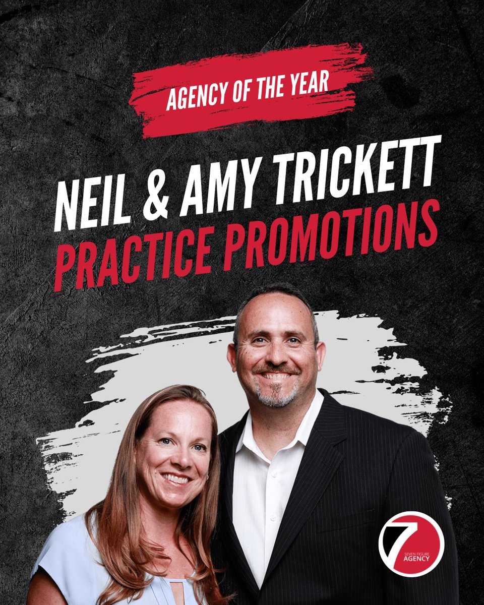 PracticePromos's tweet image. Practice Promotions was honored to be named 2025 Agency of the Year by 7 Figure Agency!

#sevenfigureagency
