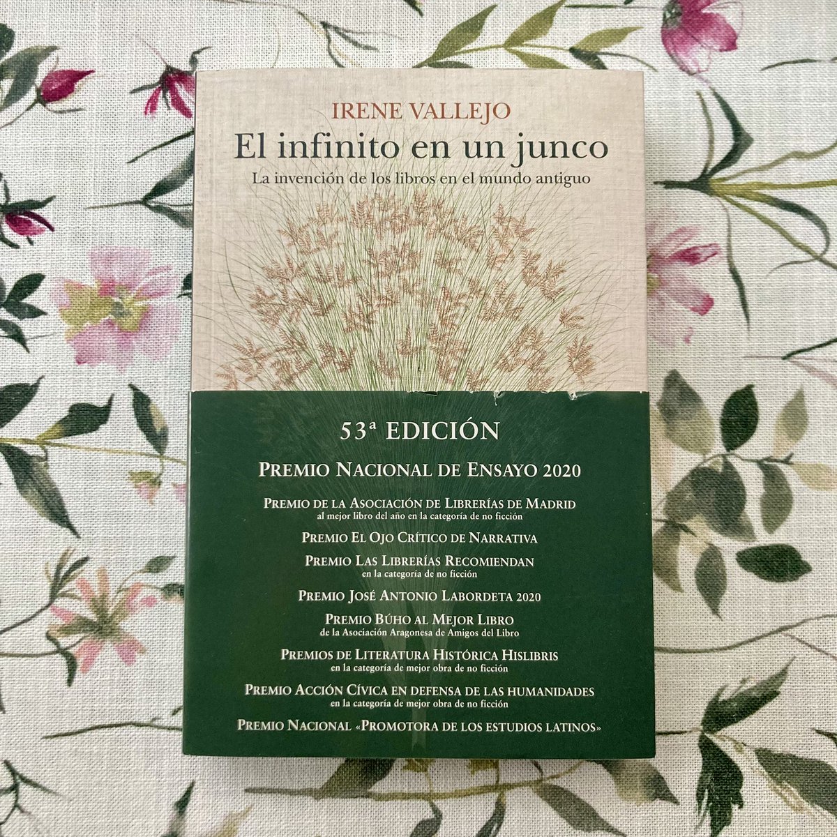Gracias a mi querida tribu del junco, hoy llegamos a las 53 ediciones (o, para ser bien precisos, esdrújulos y plurisilábicos, a la quincuagésimo segunda reimpresión).

<a href="/edicionesiruela/">Siruela</a> 
Espléndido diseño de cubierta de Gloria Gauger