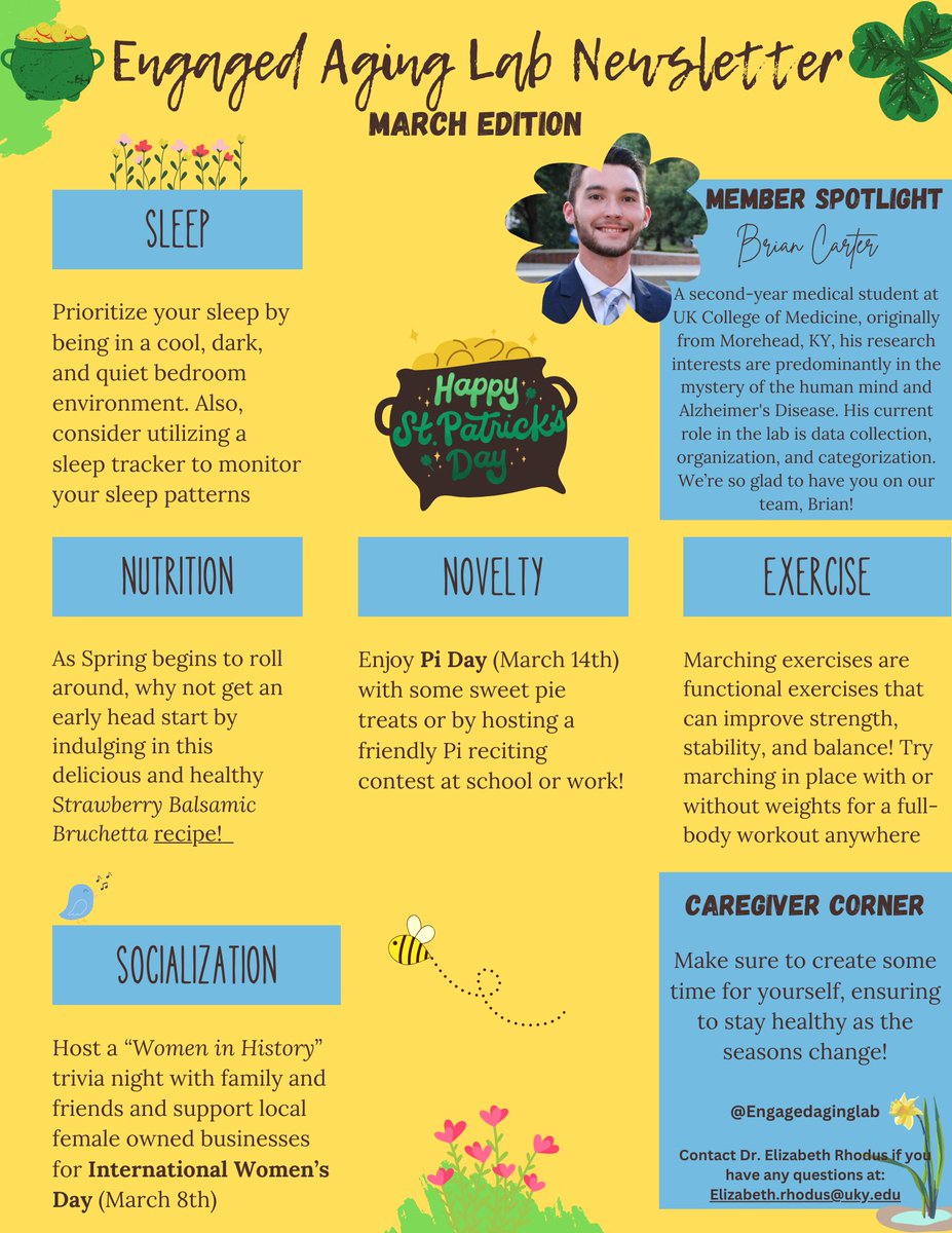 Happy Friday! The March newsletter has arrived! Please read through as we march toward spring, shaking off the winter blues and springing forward with fresh tips, new energy, and lots of healthy choices!

Recipe: delish.com/cooking/recipe…

Happy Reading! Have a great weekend!