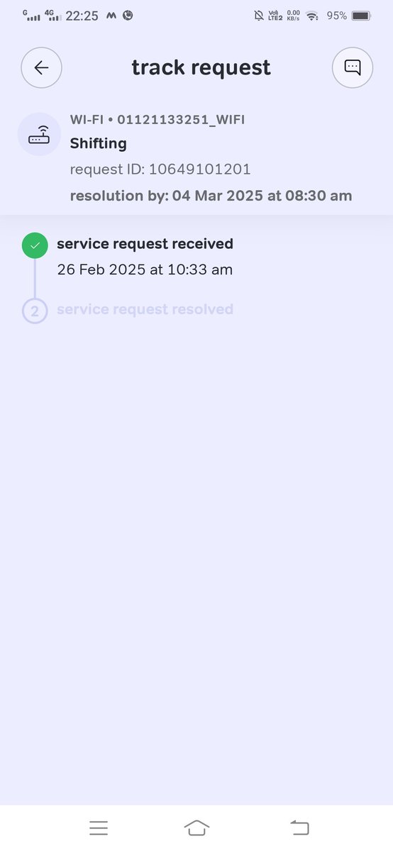 HumayunReshi's tweet photo. I submitted a request to @airtelindia to shift my wifi connection but it is yet to take action despite missing the deadline for its resolution. My pack is just going to waste! 
Disappointed with the service.
@airtelnews @Airtel_Presence https://t.co/NoZWaKGncJ