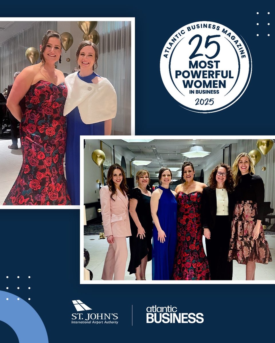 St. John's Airport (@stjohnsairport) on Twitter photo On the eve of International Women’s Day, we celebrate two incredible airport leaders.
Congratulations to Nadia MacDonald, Executive Director of <a href="/ACAirports/">Atlantic Airports</a> , and Courtney Burns, President and Chief Executive Officer of <a href="/MonctonYQM/">MonctonYQM</a> on being named amongst Atlantic Canada’s 25 On the eve of International Women’s Day, we celebrate two incredible airport leaders.
Congratulations to Nadia MacDonald, Executive Director of <a href="/ACAirports/">Atlantic Airports</a> , and Courtney Burns, President and Chief Executive Officer of <a href="/MonctonYQM/">MonctonYQM</a> on being named amongst Atlantic Canada’s 25