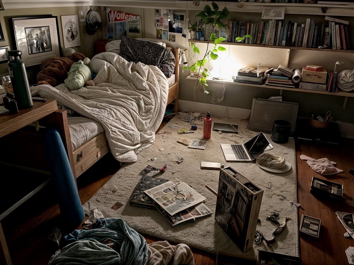 living alone and quiet.