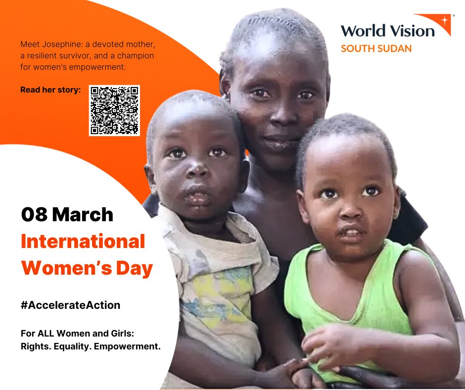 WVSouthSudan's tweet photo. Empowered women have the ability to change the world. This International Women’s Month, we celebrate women who are taking action to promote gender equality within their communities. One such woman is Josephine, whose journey is a testament to the power of mother-to-mother support in finding oneself, healing, and achieving recovery. Read her story: https://t.co/uISHFsK4j6

#IWD2025 #AccelerateAction #RemoveAllBarriers #InternationalWomensDay