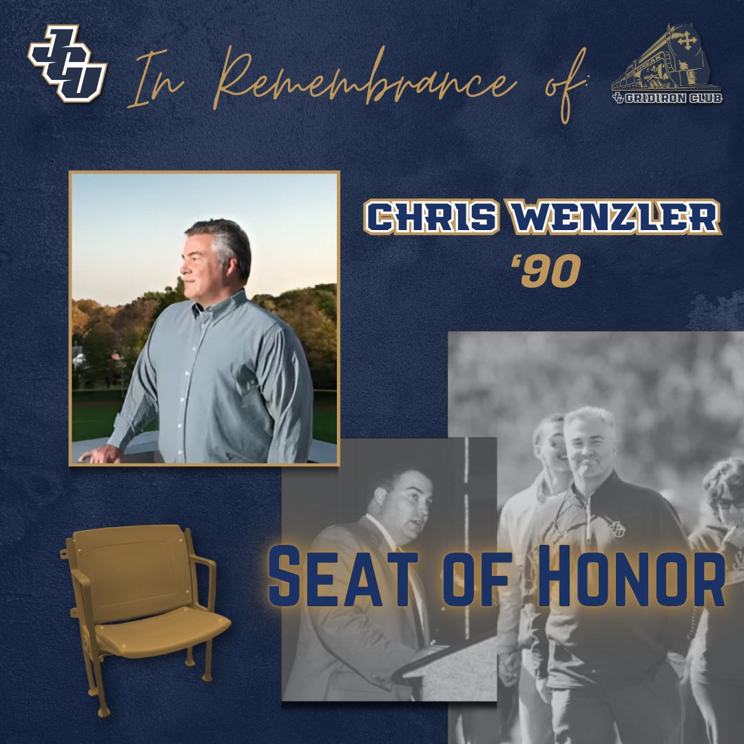 Gridiron Club (@jcugridironclub) on Twitter photo The Gridiron Club will honor dearly departed friend Chris Wenzler '90 with the Seat of Honor on Nov. 8.
The SID for <a href="/jcusports/">John Carroll Sports</a> for 30 years, Wenzler made a large mark on <a href="/JCUFootball/">John Carroll Football</a> program.
Read more about Chris' legacy and join the Gridiron Club 🔽
jcugridiron.org/cw/ The Gridiron Club will honor dearly departed friend Chris Wenzler '90 with the Seat of Honor on Nov. 8.
The SID for <a href="/jcusports/">John Carroll Sports</a> for 30 years, Wenzler made a large mark on <a href="/JCUFootball/">John Carroll Football</a> program.
Read more about Chris' legacy and join the Gridiron Club 🔽
jcugridiron.org/cw/