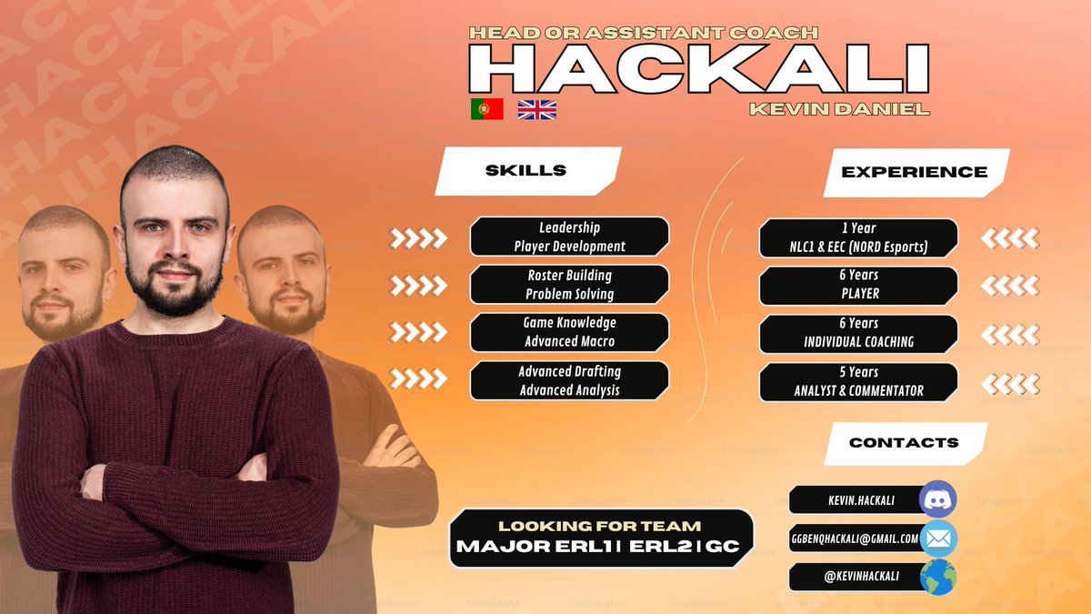 🚨 Head/Assistant Coach LFT

I am allowed to explore paid options for Spring+. Nearly 1 year experience with <a href="/NORDEsports/">NORDEsports</a> in NLC1 &amp; EEC. 💼

Undefeated atm @Par_Phoenix | 12-0 🥇 
Work Samples available. 🗒️

References? Anyone I've worked with. 

❤️ &amp; 🔄 are heavily appreciated.