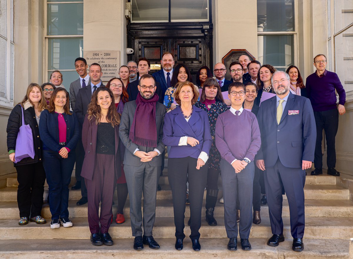 FranceintheUK's tweet photo. Today, the @franceintheuk team stands together in purple to celebrate #InternationalWomensDay. A moment of unity and commitment to equality, empowerment and progress. 💜 #IWD2025 #8mars #diplomatieféministe #ToutesEtTousEgaux https://t.co/wCHzJf3DZe