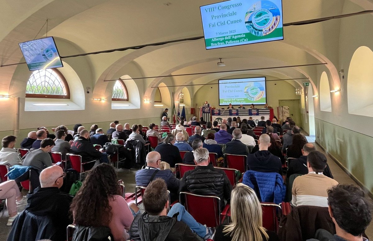 fai_cisl's tweet photo. 📢 #alimentailfuturo 💪 #Lavoro #Partecipazione #Sostenibilità 
🗣 Proseguono i congressi territoriali della #FaiCisl.
👉 A #Cuneo confermato Segretario Generale Antonio Bastardi, in Segreteria al suo fianco eletti Clara Casetta e Alessandro Borello. Tra i partecipanti ai lavori il Segretario Generale della #FaiCisl regionale Emilio Capacchione, Enrico Solavagione, Segretario Generale Ust Cisl Cuneo, Tiziana Mascarello componente di Segreteria Ust Cisl Cuneo e il Segretario Generale della #FaiCisl nazionale @OnofrioRota, che ha concluso gli interventi. Tra gli ospiti, anche Carlo Petrini, scrittore, sociologo, attivista e fondatore di #SlowFood.
👉 A #Ferrara confermata Segretaria Generale Milena Grassi, in Segreteria Eva Adelizzi e Pier Antonio Beltrami. Tra i partecipanti Daniele Saporetti, Segretario Generale #FaiCisl Emilia Romagna, Giuseppe Tagliavia, Segretario Generale Ust Cisl Ferrara e Raffaella Bonauguro, Segretaria Nazionale della #FaiCisl. 
👉 Al Congresso della #FaiCisl #Agrigento #Caltanissetta #Enna, confermato Segretario Generale Giovanni Giarrizzo e in Segreteria Farah Hind. Ai lavori hanno preso parte il Segretario Generale della @FAICISLSicilia @adolfo_scotti, la Segretaria Generale della Ust Cisl Carmela Petralia e per la Fai nazionale Alessandro Anselmi.
👏 A tutti gli eletti congratulazioni e auguri di buon lavoro da Onofrio Rota e da tutta la Federazione!