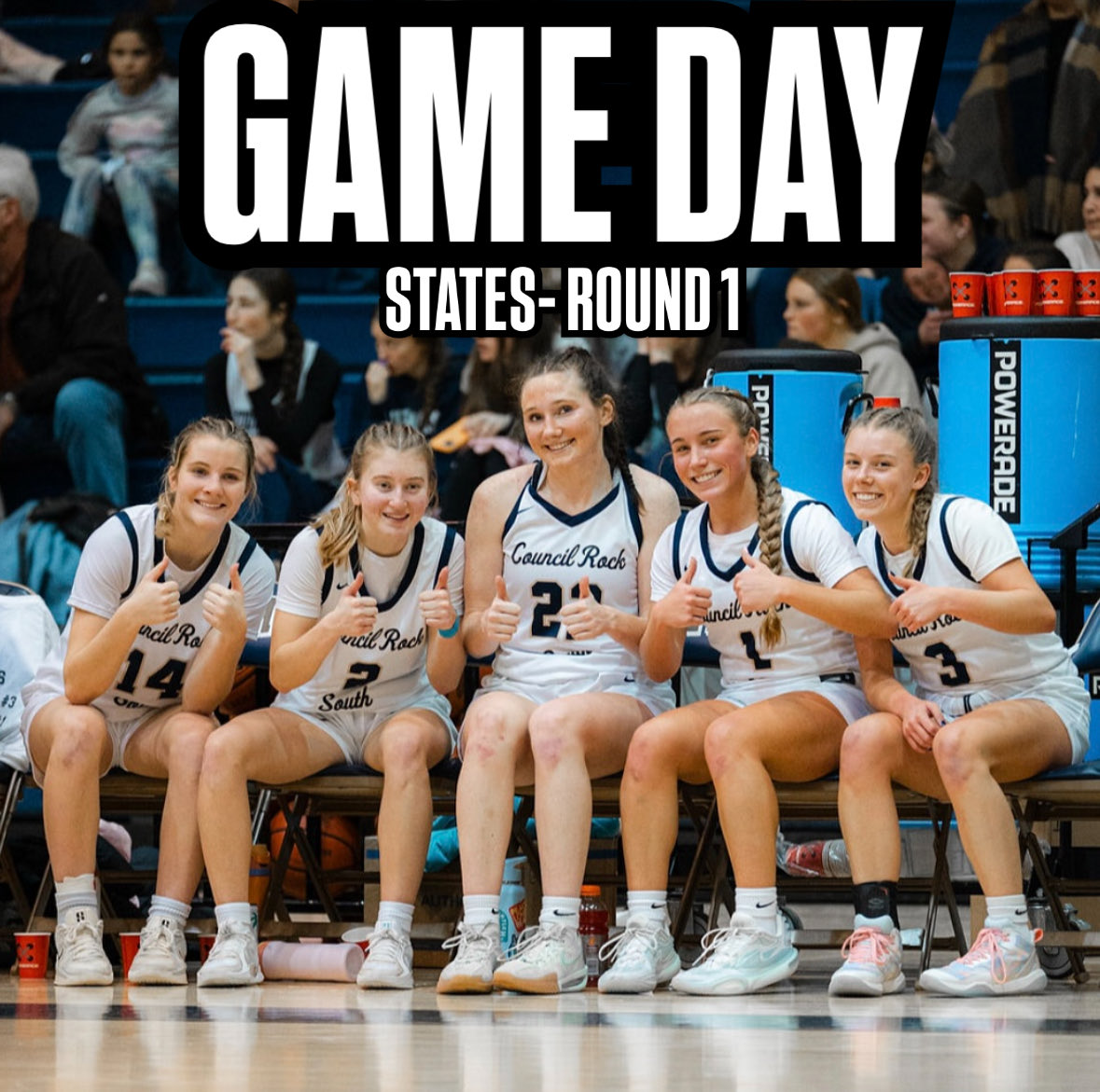 CR South Girls Basketball (@crsgbb) on Twitter photo The Lady Hawks are excited to be playing Archbishop Carroll in the first round of states.
🆚 Archbishop Carroll
🎈 at Carroll
⏰ 5:30pm
<a href="/ADRobinson3/">Andrew Robinson</a>
<a href="/SOLsports/">SOLsports</a>
<a href="/BucksCoHerald/">Bucks County Herald</a>
<a href="/HSGameOn/">BucksMont Game On</a> The Lady Hawks are excited to be playing Archbishop Carroll in the first round of states.
🆚 Archbishop Carroll
🎈 at Carroll
⏰ 5:30pm
<a href="/ADRobinson3/">Andrew Robinson</a>
<a href="/SOLsports/">SOLsports</a>
<a href="/BucksCoHerald/">Bucks County Herald</a>
<a href="/HSGameOn/">BucksMont Game On</a>