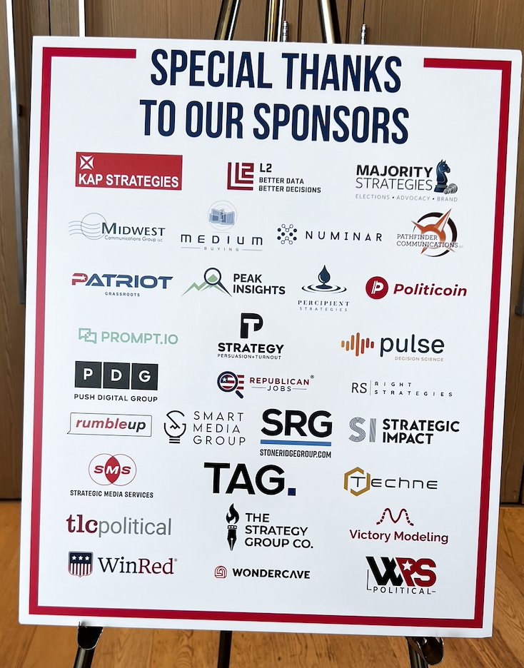 StrategiesRight's tweet photo. It was such an honor to sponsor RSLC! The team had an amazing time in D.C., meeting new faces, reconnecting with great friends, and supporting strong conservative leadership. Looking forward to what’s ahead! https://t.co/NWz6MP1ZJN