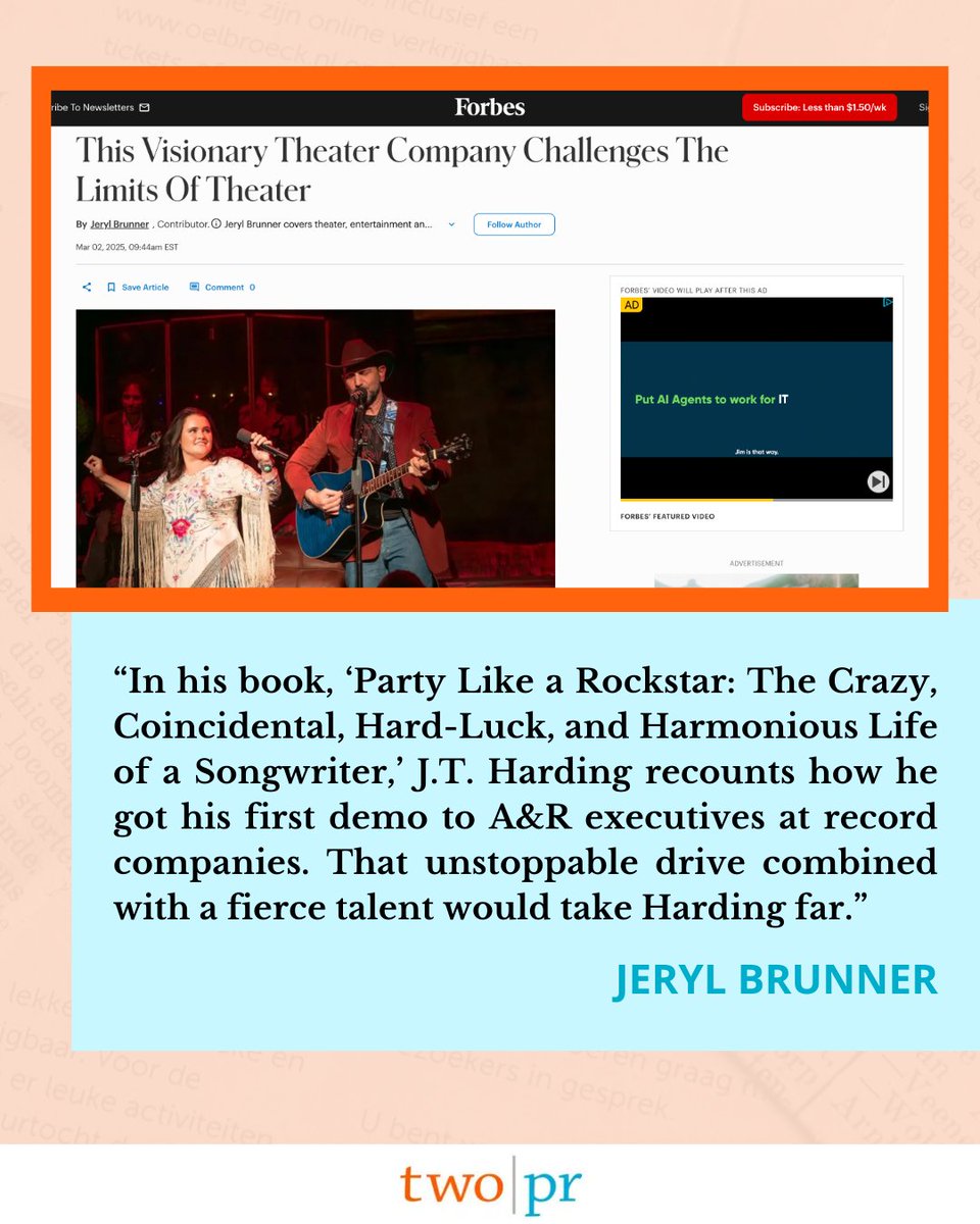🎶 <a href="/Forbes/">Forbes</a> spotlights Bedlam’s Music City and the powerhouse behind its songs—hit songwriter <a href="/JTXROCKSTAR/">JTX</a>! Plus, they dive into his book Party Like a Rockstar and the wild journey to making music that moves people. Read more: forbes.com/sites/jerylbru…

#MusicCity #PR #ForbesFeature