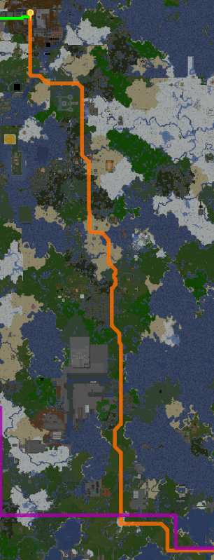 ReadmelonNews's tweet image. Wartungsarbeiten an der Südbahn zwischen F-C-N city &amp;amp; High Castle:
Weniger Minecart Pannen aufgrund zu hoher Geschwindigkeit werden erwartet.