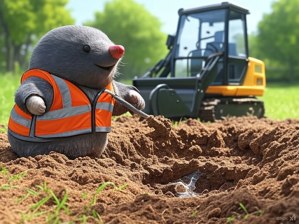 Follow the Mole at IvanhoeGroundworks.com . #followthemole