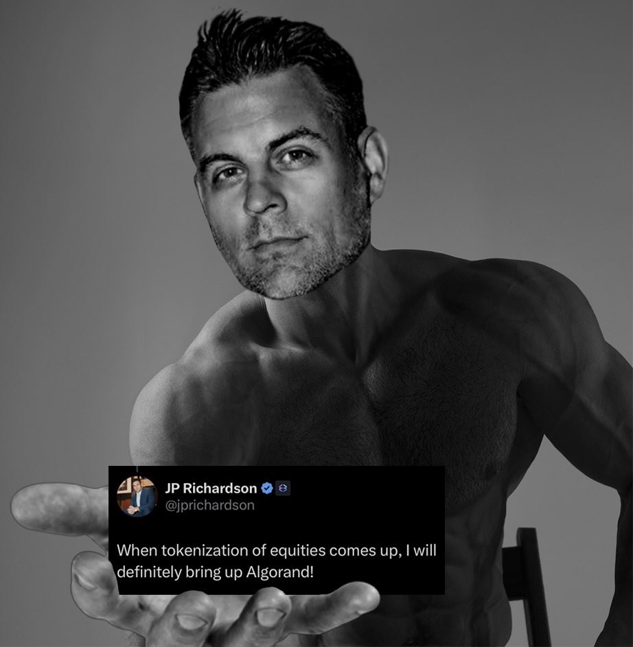 "When tokenization of equities comes up, I will definitely bring up Algorand." -<a href="/jprichardson/">JP Richardson</a>, CEO of Exodus

ICYMI <a href="/exodus/">Exodus</a> stock (<a href="/NYSE/">NYSE 🏛</a> ticker: $EXOD) is tokenized on the Algorand blockchain.