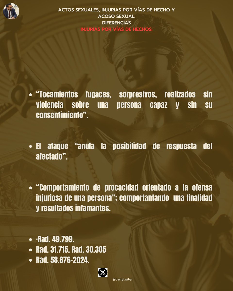 karlytwiter's tweet photo. 📌 ¿𝐸𝑠 𝑝𝑟𝑒𝑐𝑖𝑠𝑜 𝑒𝑙 𝑐𝑜𝑛𝑡𝑎𝑐𝑡𝑜 𝑓í𝑠𝑖𝑐𝑜 𝑝𝑎𝑟𝑎 𝑐𝑜𝑛𝑠𝑢𝑚𝑎𝑟 𝑒𝑙 𝑑𝑒𝑙𝑖𝑡𝑜 ACTO SEXUAL? 
¿𝐶𝑜𝑚𝑜 𝑑𝑖𝑓𝑒𝑟𝑒𝑛𝑐𝑖𝑎𝑟 𝑒𝑙 𝑑𝑒𝑙𝑖𝑡𝑜 𝑑𝑒 𝑎𝑐𝑡𝑜 𝑠𝑒𝑥𝑢𝑎𝑙 𝑑𝑒𝑙 𝑑𝑒 𝑖𝑛𝑗𝑢𝑟𝑖𝑎 𝑝𝑜𝑟 𝑣𝑖𝑎𝑠 𝑑𝑒 ℎ𝑒𝑐ℎ𝑜 𝑜 𝑒𝑙 𝑑𝑒 𝑎𝑐𝑜𝑠𝑜 𝑠𝑒𝑥𝑢𝑎𝑙?