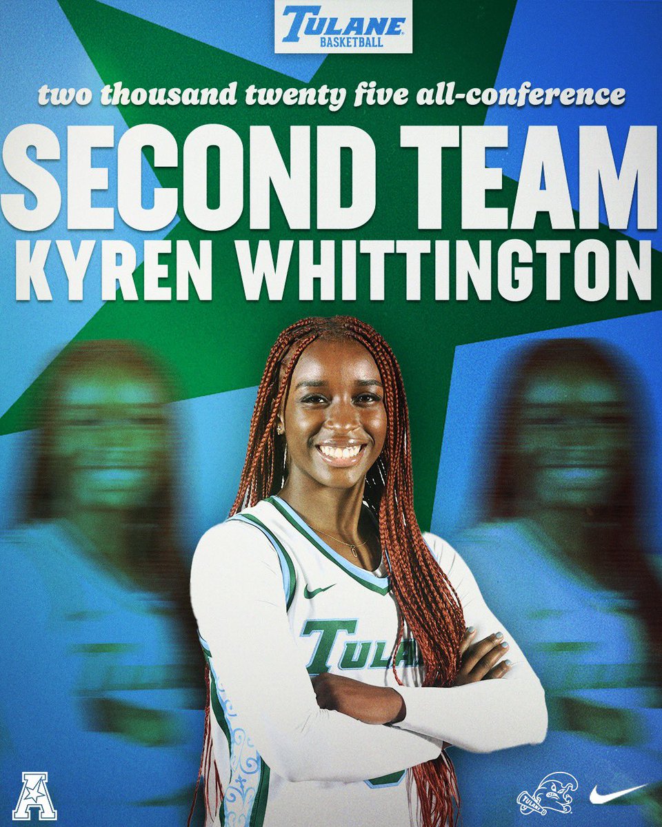 𝐔𝐧𝐬𝐭𝐨𝐩𝐩𝐚𝐛𝐥𝐞 👊

Kyren Whittington has been named to the All-Conference Second Team! 

#RollWave🌊