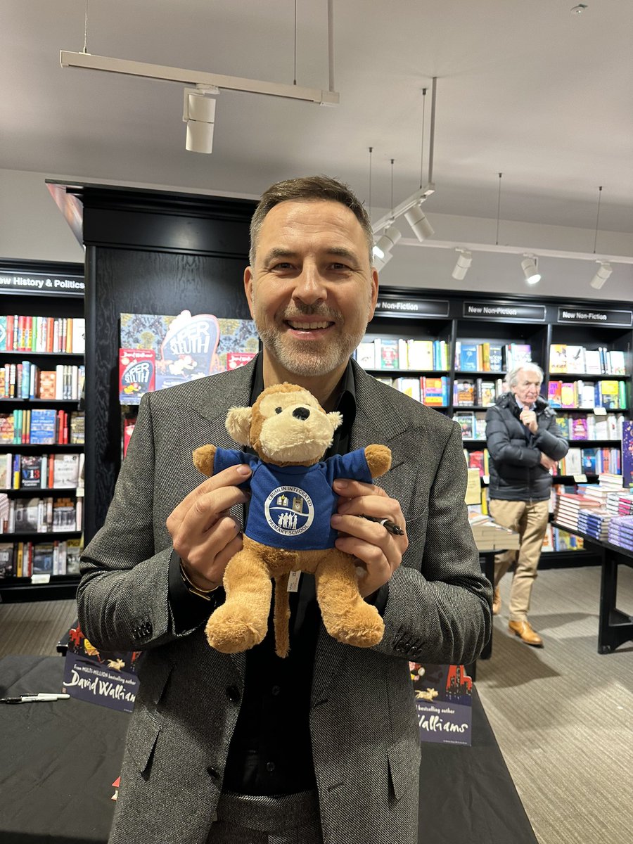 Crumlin Integrated Primary School (@crumlinips) on Twitter photo Well done to our World Book Day winner who takes home a very special CHIPS monkey signed by <a href="/davidwalliams/">David Walliams HQ</a>. Thanks to David for supporting our World Book Day celebrations. Well done to our World Book Day winner who takes home a very special CHIPS monkey signed by <a href="/davidwalliams/">David Walliams HQ</a>. Thanks to David for supporting our World Book Day celebrations.