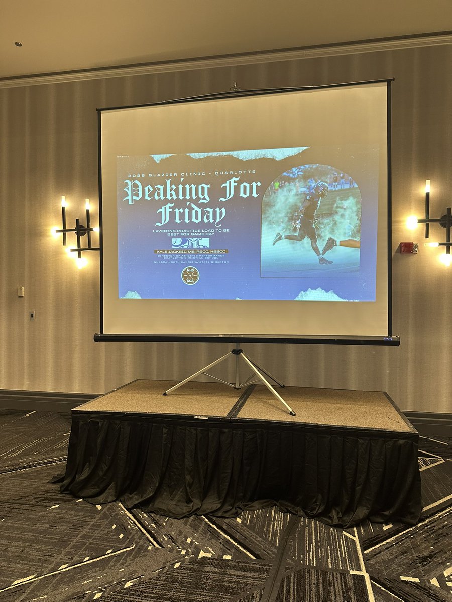 Kyle Jacksic (@kylejacksic) on Twitter photo Thanks to everyone who attended my <a href="/GlazierClinics/">Glazier Clinics</a> presentations this morning talking all things <a href="/charchristfb/">Charlotte Christian Football</a>!
Honor to represent <a href="/NHSSCA_NC/">NHSSCA of North Carolina</a> <a href="/NHSSCA/">NHSSCA</a> and <a href="/CharChristAD/">Charlotte Christian Athletics</a> this whole weekend.
Be sure to stop by the NHSSCA table! Thanks to everyone who attended my <a href="/GlazierClinics/">Glazier Clinics</a> presentations this morning talking all things <a href="/charchristfb/">Charlotte Christian Football</a>!
Honor to represent <a href="/NHSSCA_NC/">NHSSCA of North Carolina</a> <a href="/NHSSCA/">NHSSCA</a> and <a href="/CharChristAD/">Charlotte Christian Athletics</a> this whole weekend.
Be sure to stop by the NHSSCA table!