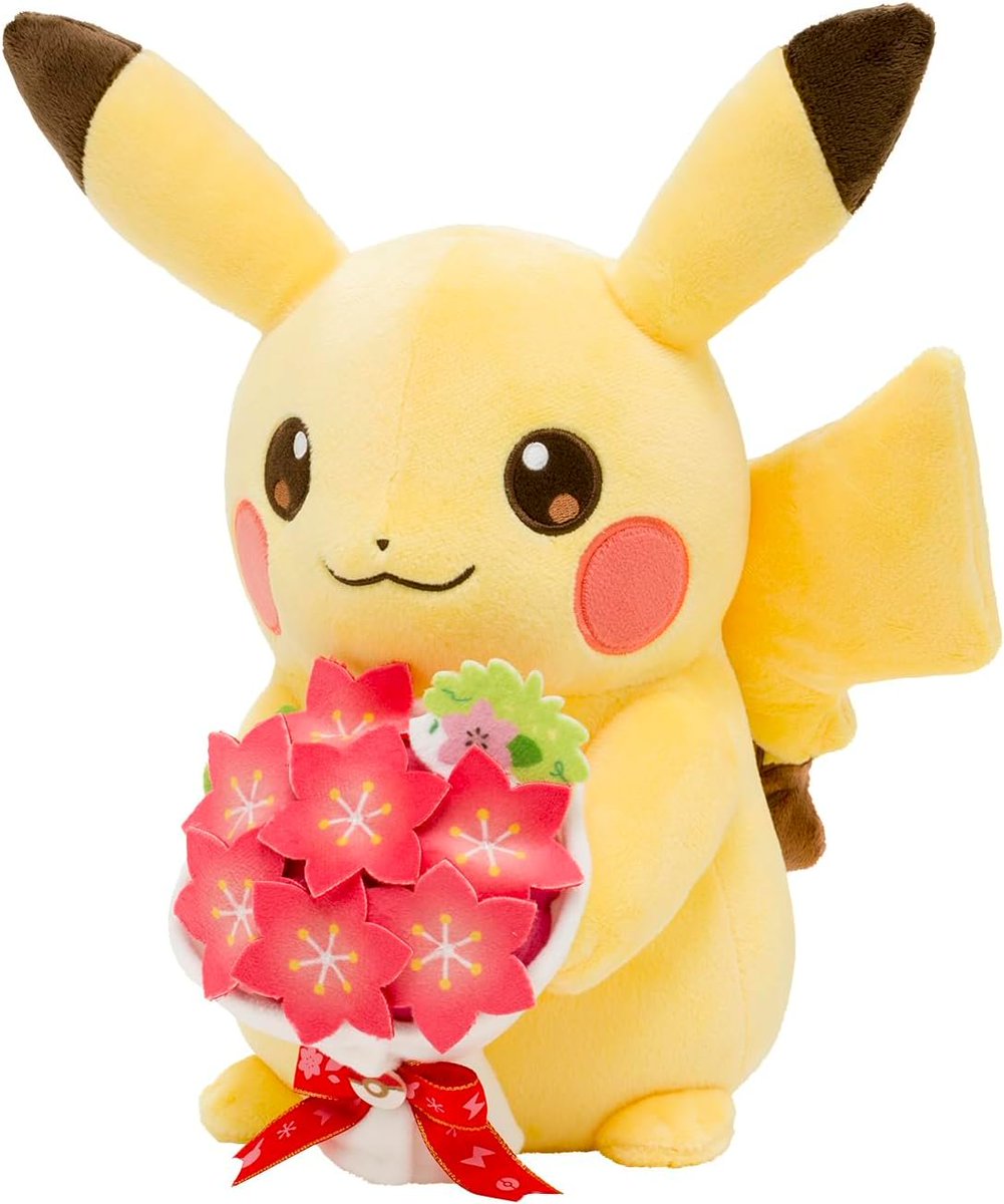 Amazon】 「ぬいぐるみ For You! ピカチュウとグラシデアのブーケ