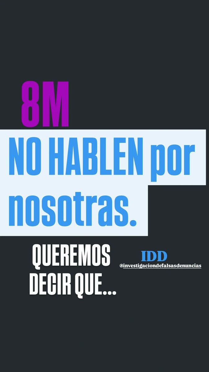 #8Marzo #feminismo #nohablenpornosotras