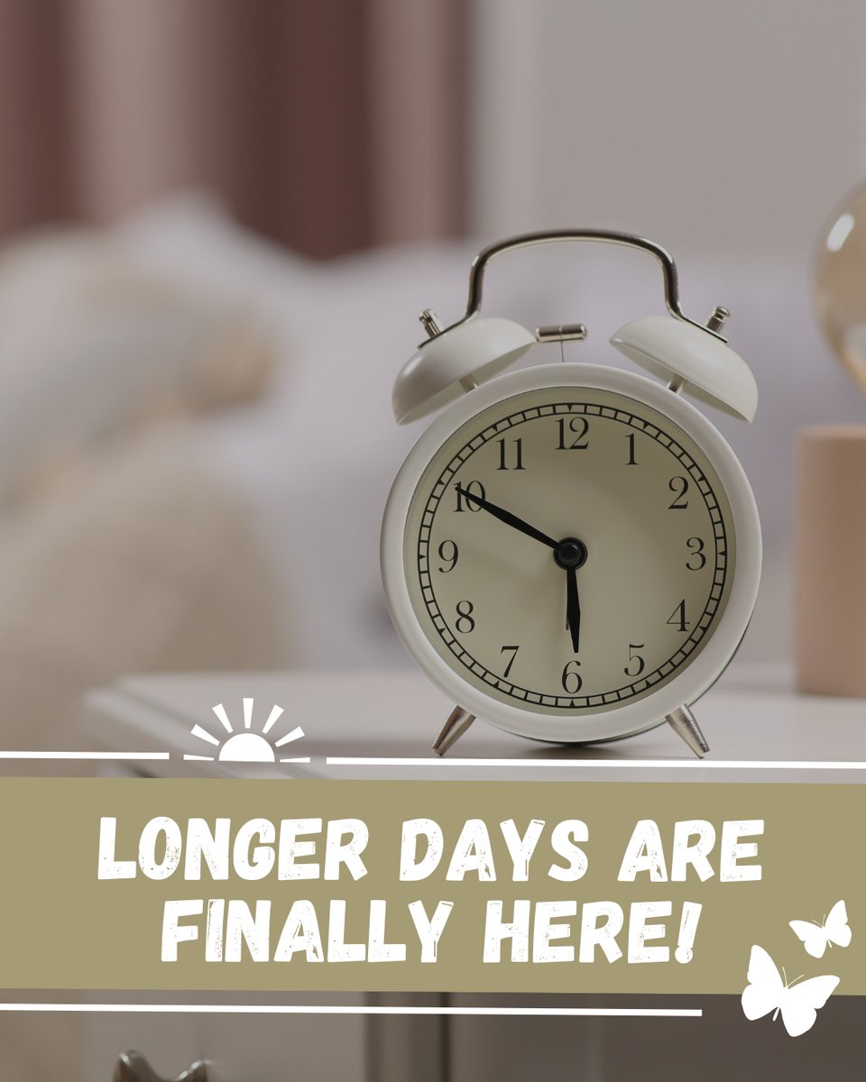 Don't forget to spring forward this weekend! Set your clocks ⏰️⌚️ahead one hour for Daylight Saving Time. Get some much-needed rest over spring break and adjust to that new time. 

#DaylightSavings