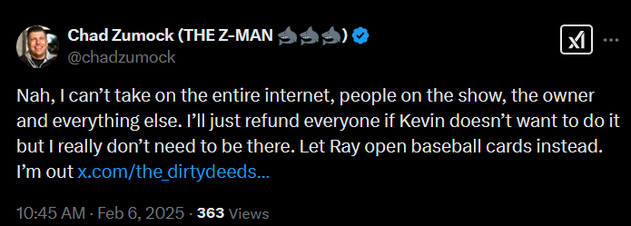 DOOMSPAYUH's tweet image. CHAD ZUMOCKS DELETED TWEETS: A THREAD