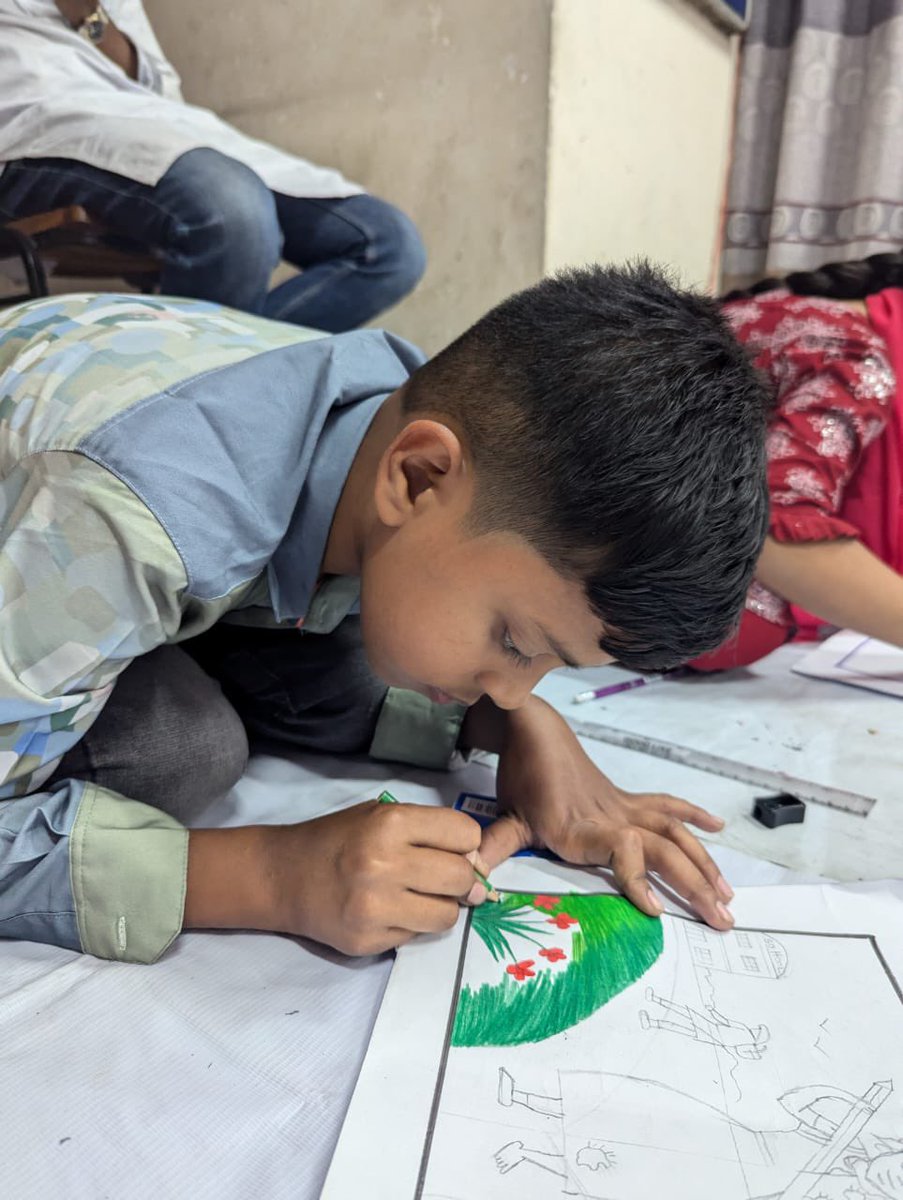 The children of Awaj Pre School celebrated the #IWD25 through a colorful drawing competition. 
#AccelarateAction #WomenEmpowerment